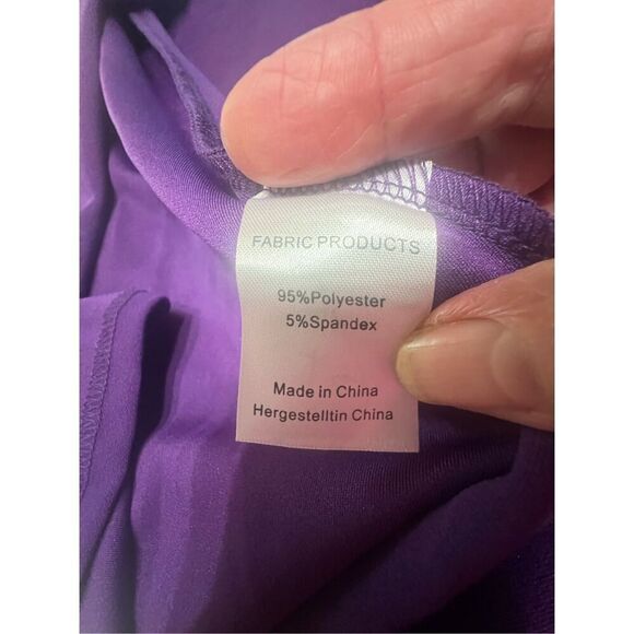 Mushare Purple Maxi One shoulder Dress Sz S NWT - Picture 4 of 7